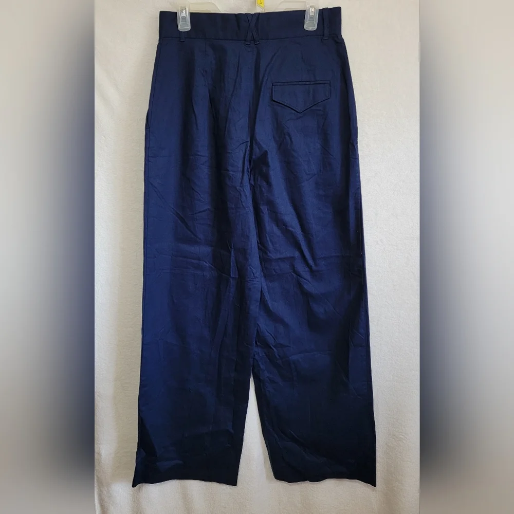 Women's Banana Republic Wide‎ Leg Pants, Navy, Size 10, NWT